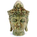 Penn-Plax Buddha Head Fish Ornament, Grey