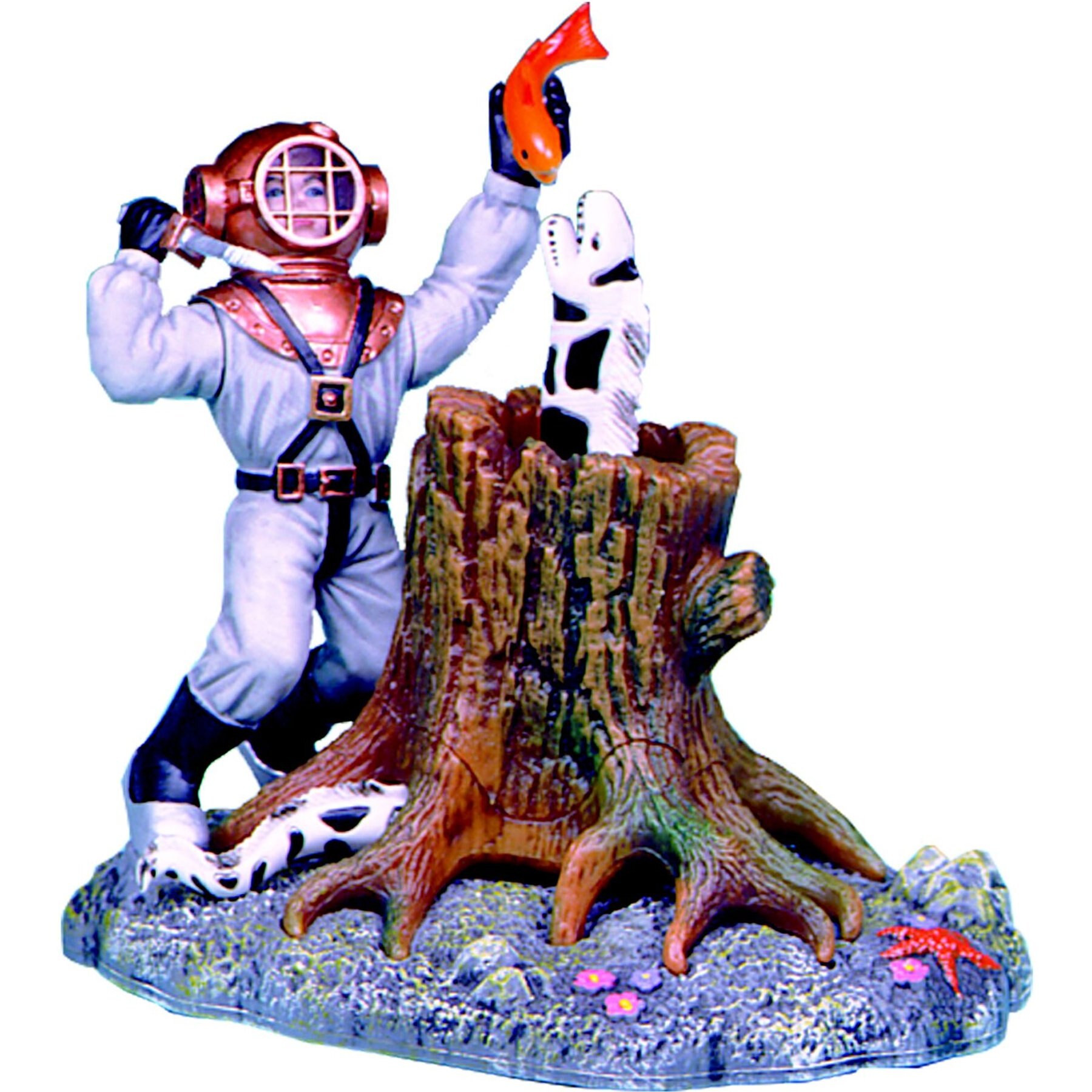 Penn-Plax Action-Air Barrel of Jewels Fish Ornament, Small, Multicolor