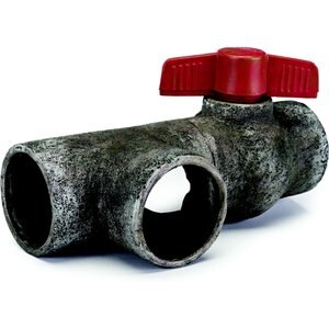 Penn-Plax Pipe Hideaway Fish Ornament, X-Large, Grey
