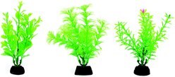 Penn-Plax 4-in Plastic Fish Plant, Green, 6 count