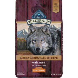 Blue Buffalo Wilderness Rocky Mountain Recipe with Bison Adult Large Breed Grain-Free Dry Dog Food, 22-lb bag