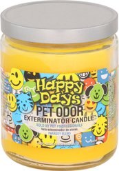 Pet Odor Exterminator Happy Days Deodorizing Candle, 13-oz jar