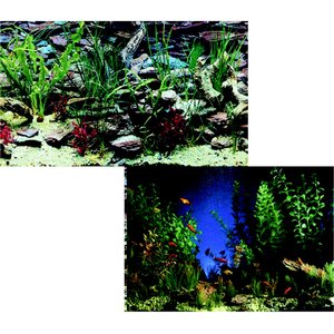 1 Pc double-sided decorative Aquarium Background 10 Gallon Fish