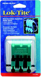 Penn-Plax Lok-Tite Air Regulator Gang Fish Valve, Green, 3 count