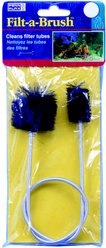 Penn-Plax Twin Filter Spring Brush Fish Cleaning Brush, Black