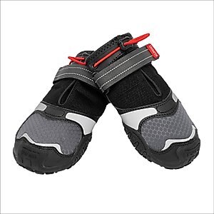 Kurgo Blaze Cross Dog Boots, Red & Black, Medium
