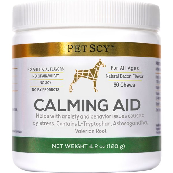 PetScy Calming Aid Soft & Chewy Supplement for Dogs