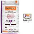 Instinct Limited Ingredient Diet with Real Rabbit Freeze-Dried Raw Coated Dry Food + Pate Real Rabbit Recipe Canned Cat Food