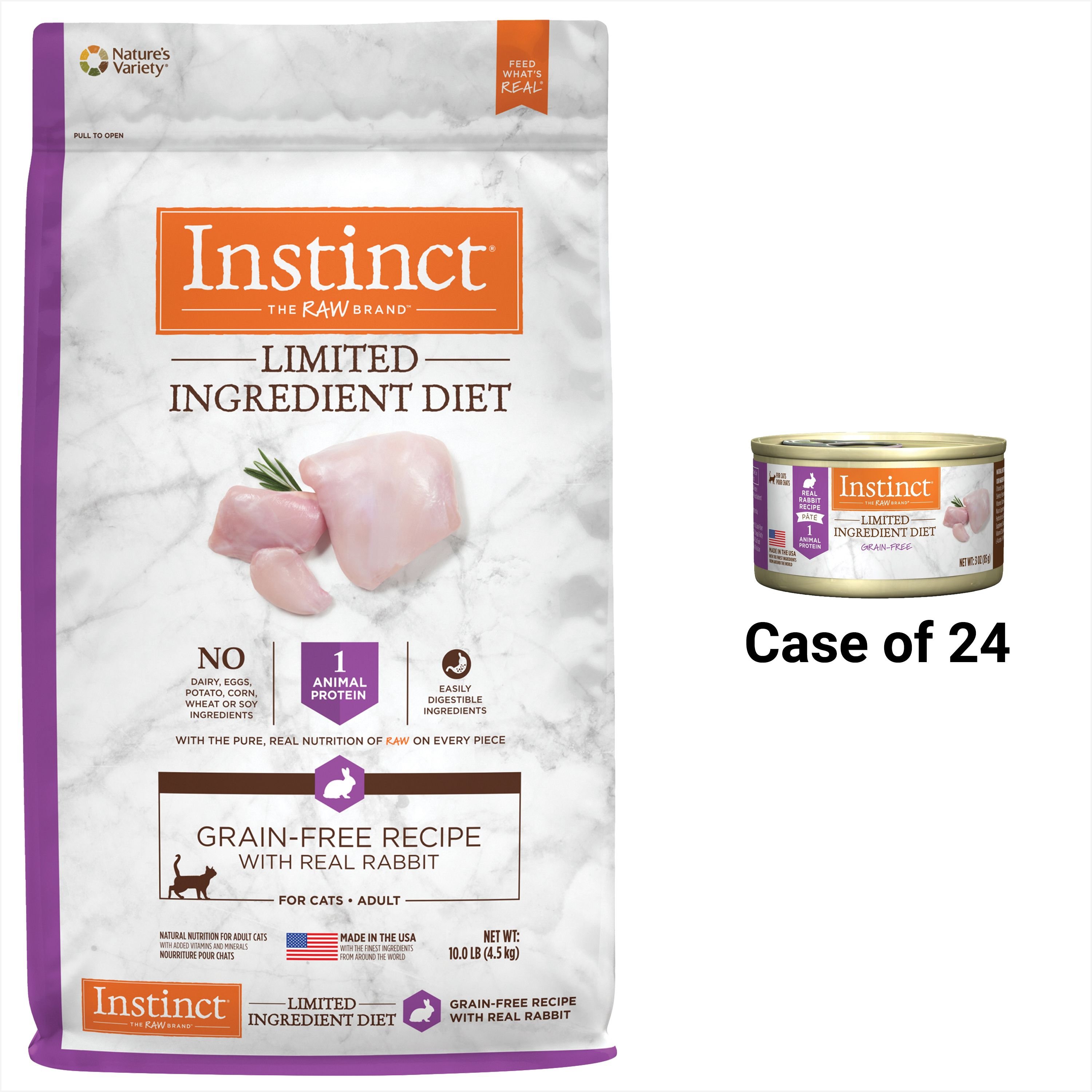 Instinct limited ingredient shop rabbit cat food reviews