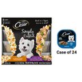 Cesar Classic Loaf in Sauce Lamb Recipe Wet Food + Simply Crafted Variety Pack Wet Dog Food Meal Topper
