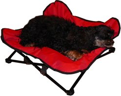HDP Elevated Padded Napper Cot Space Saver Dog Bed, Red, Large