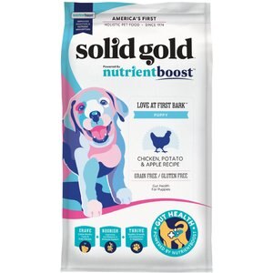 Solid Gold Nutrientboost Love At First Bark Puppy Grain-Free Chicken, Potato & Apple Dry Dog Food, 22-lb bag