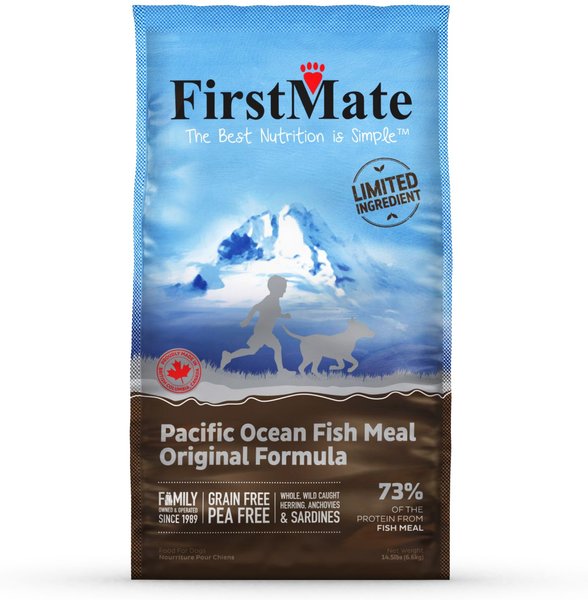 FirstMate Limited Ingredient Diet Grain-Free Pacific Ocean Fish Meal Formula Dry Dog Food, 14.5-lb bag slide 1 of 2