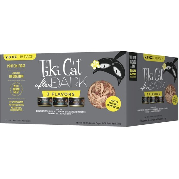 TIKI CAT After Dark Variety Pack Grain Free Wet Cat Food 2.8 oz