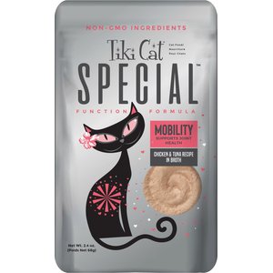 Tiki Cat Solutions Mousse Mobility Grain-Free Wet Cat Food, 2.4-oz pouch, case of 12
