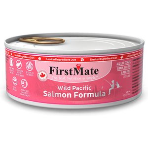 Firstmate Salmon Formula Limited Ingredient Grain-Free Canned Cat Food, 5.5-oz, case of 24