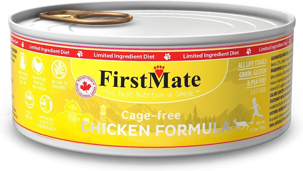 FIRSTMATE Chicken Formula Limited Ingredient Grain-Free Canned Cat Food ...