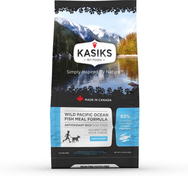 KASIKS Grain-Free Wild Pacific Ocean Meal Formula Dry Dog Food, 5-lb bag slide 1 of 6