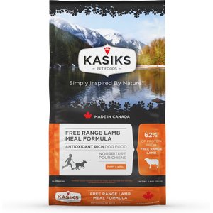 KASIKS Free Range Grain-Free Lamb Formula Dry Dog Food, 25-lb bag