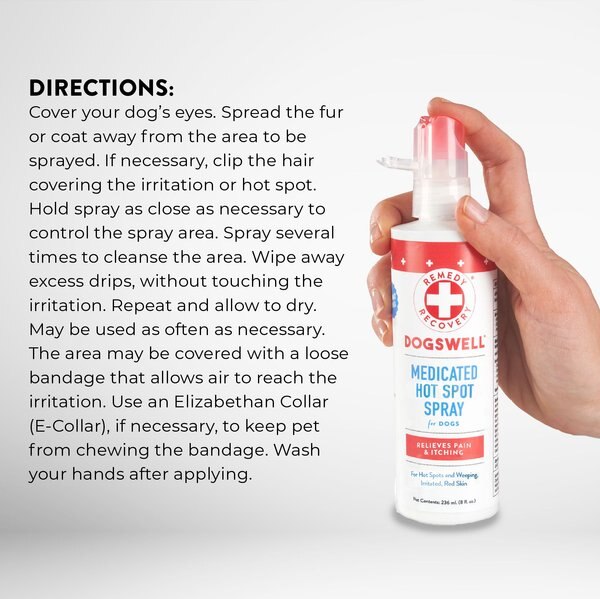 Dogswell Remedy+Recovery Medicated Hot Spot Spray for Dogs & Cats