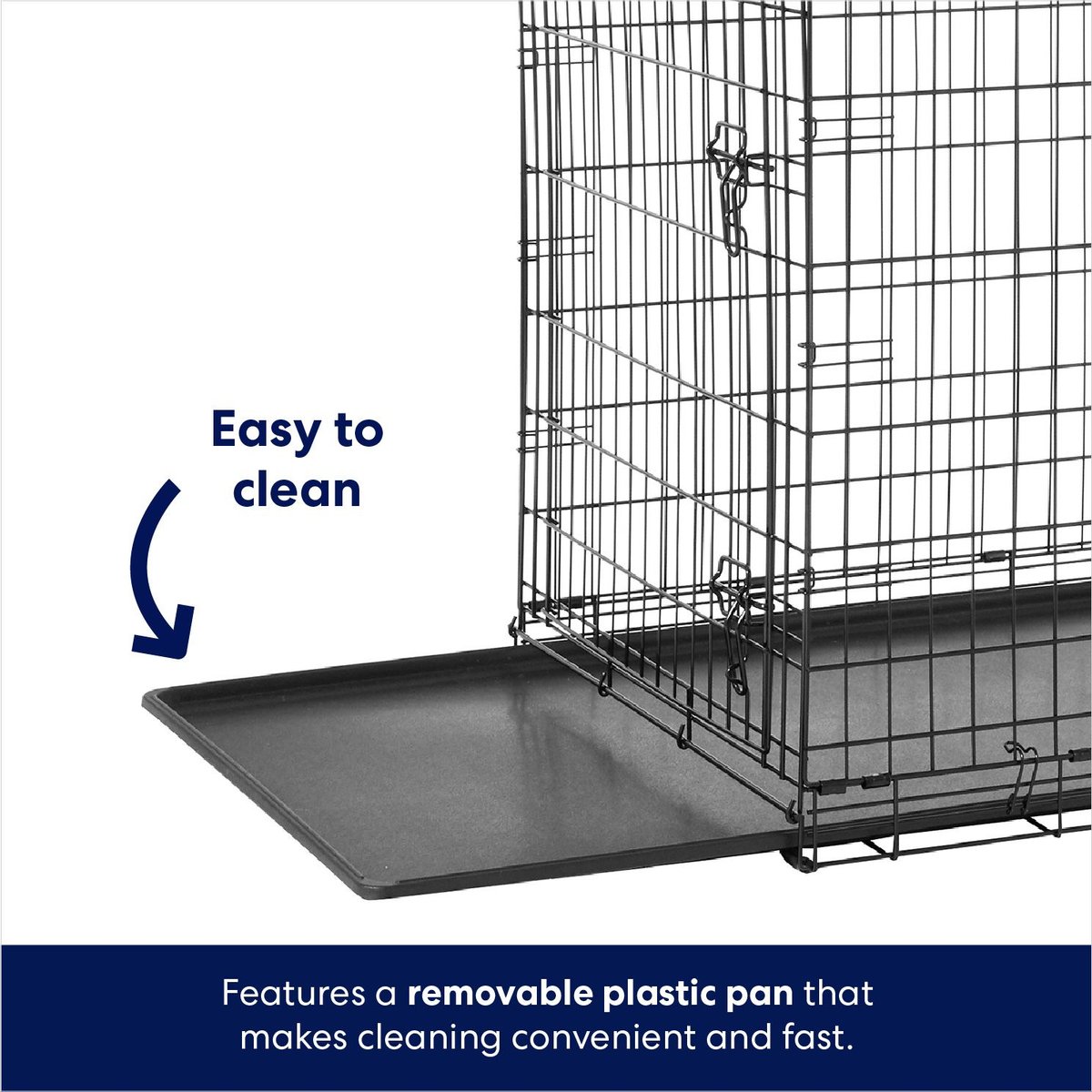 Top paw double on sale door folding crate instructions