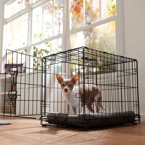 Frisco Fold & Carry Single Door Collapsible Wire Dog Crate, Small