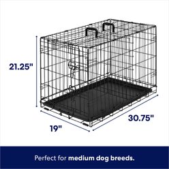 Frisco Fold & Carry Single Door Collapsible Wire Dog Crate, Medium slide 2 of 7