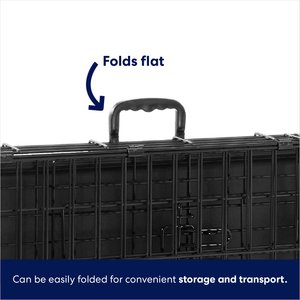 Frisco Fold & Carry Single Door Collapsible Wire Dog Crate, Med/Large