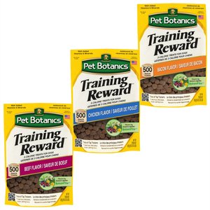 Variety Pack - Pet Botanics Training Reward Bacon Flavor Dog Treats, 20-oz bag, Beef & Chicken Flavors