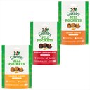 Variety Pack - Greenies Pill Pockets Cheese Flavor Dog Treats, Capsule Size, 30 count, Hickory Smoke & Chicken Flavors