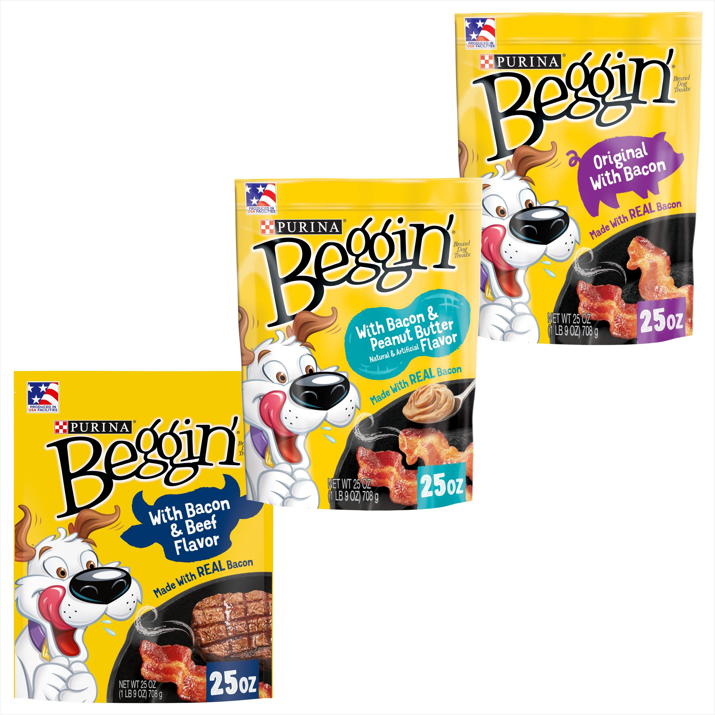 Beggin\' Strips Dog Treats, Bacon and Beef Flavor, 6 Oz Pouch main image 0