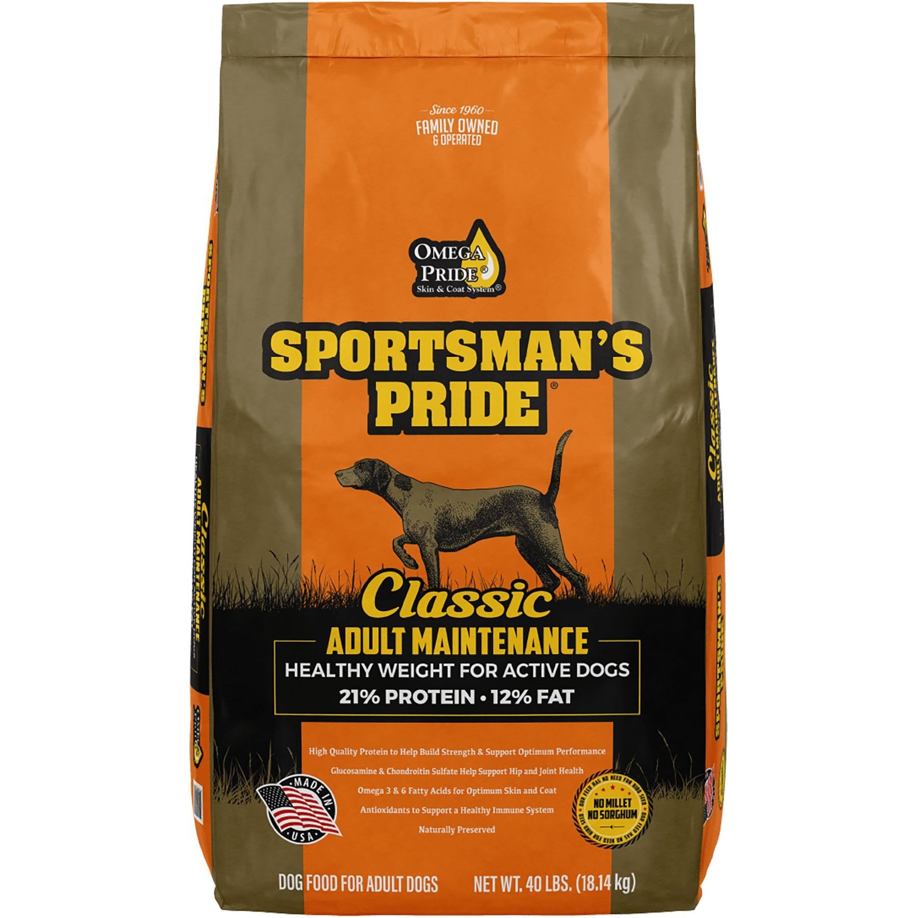 Sportsman s Pride Classic Adult Maintenance Natural Dry Dog Food 40 lb bag