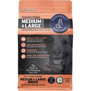Annamaet 25% Medium & Large Breed Dry Dog Food, 5-lb bag