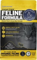 Annamaet Chicken Meal & Brown Rice Original Formula Dry Cat Food, 4-lb bag