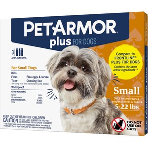 PetArmor Plus Flea & Tick Spot Treatment for Dogs, 5-22 lbs, 3 Doses (3-mos. supply)