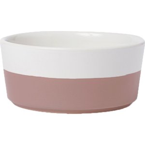 Waggo Dipper Ceramic Dog & Cat Bowl, Mauve, Medium, 4-cup