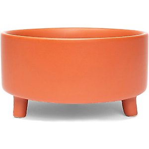 Waggo Uplift Elevated Ceramic Cat & Dog Bowl, Teracotta, Medium, 4-cup