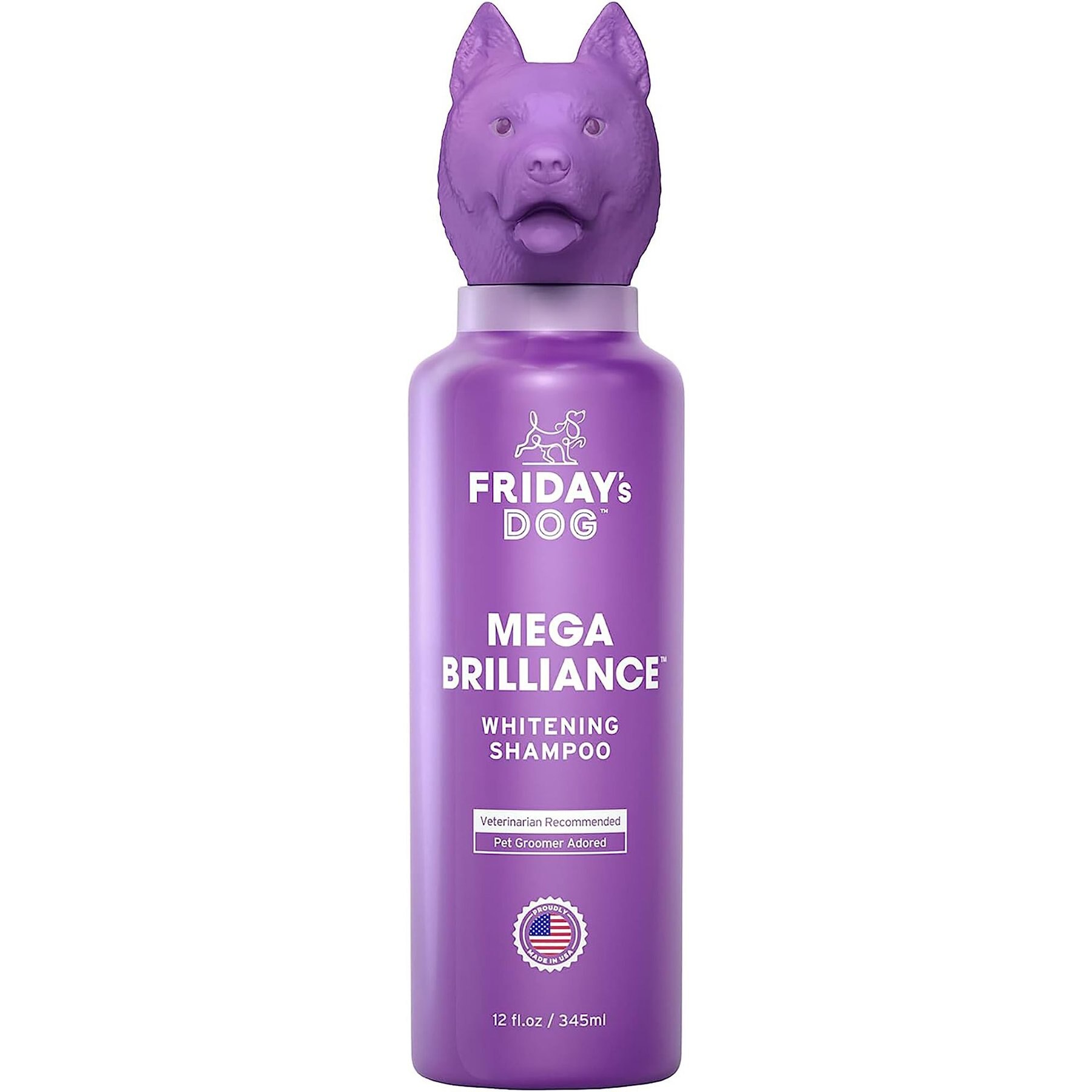 Friday's Dog Mega Brilliance Fur Whitening & Brightening Dog Shampoo