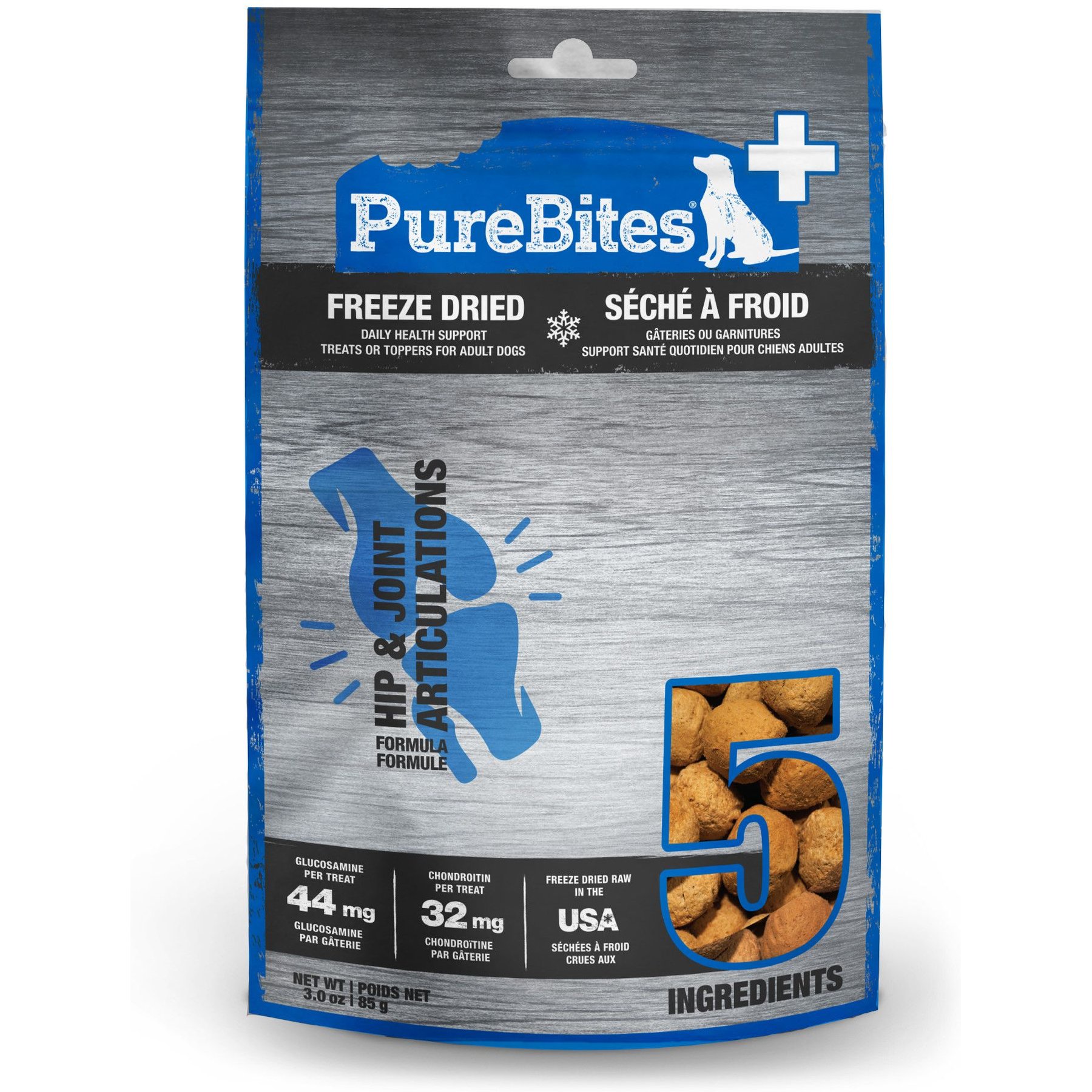 PureBites+ Hip & Joint Dog Treats, 3-oz bag