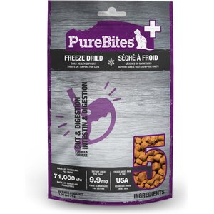PureBites+ Gut & Digestion Cat Treats, 1.09-oz bag