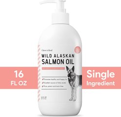 Chew + Heal Pure Wild Alaskan Omega Salmon Oil Skin & Coat Liquid Supplement for Dogs, 16-oz bottle slide 2 of 9