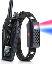 GroovyPets 1100-ft Yard Remote Dog Training Collar, Black