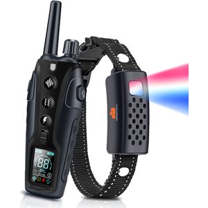 GroovyPets 1100-ft Yard Remote Dog Training Collar, Black