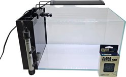 Lifegard CRYSTAL Peninsula Beveled Edge Low Iron Aquarium with Built in Side Filter, 5-mm, 7-gal slide 2 of 9