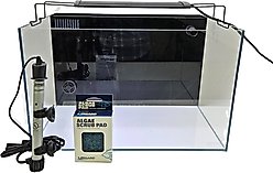 Lifegard CRYSTAL Beveled Edge Low Iron Aquarium with Built in Back Filter, 5-mm, 10-gal