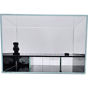 Lifegard CRYSTAL Beveled Edge Low Iron Aquarium with Built in Back Filter, 5-mm, 4-gal