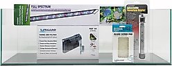 Lifegard Clear Glass Bookshelf Aquarium with HOF-4 Hang On Filter, 8-mm, 22-gal