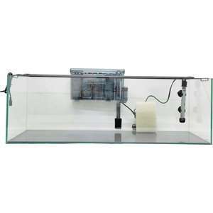 Lifegard Clear Glass Bookshelf Aquarium with HOF-4 Hang On Filter, 8-mm, 22-gal