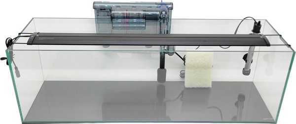 Lifegard Clear Glass Bookshelf Aquarium with HOF-4 Hang On Filter, 8-mm, 22-gal