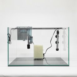 Lifegard Clear Glass Rimless Aquarium with HOF-2 Hang On Filter, 5-mm, 10-gal slide 2 of 9